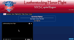 Desktop Screenshot of leatherstockinghonorflight.org