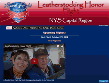 Tablet Screenshot of leatherstockinghonorflight.org